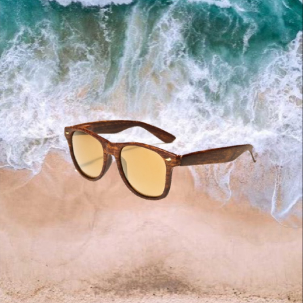 ⭐️2/$15 Wood Effect Wayfarer Sunglasses